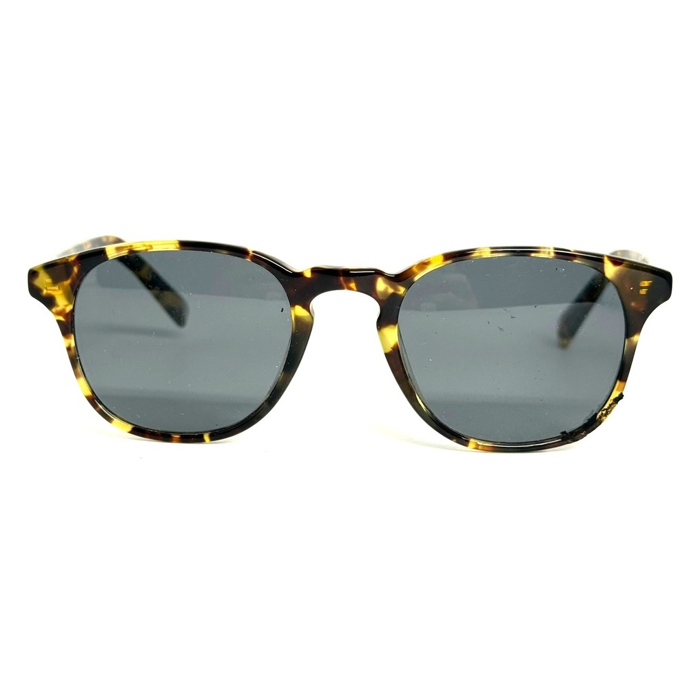 Warby Parker Downing Sunglasses Whiskey Tortoise 48-21-140 Round Keyhole Bridge